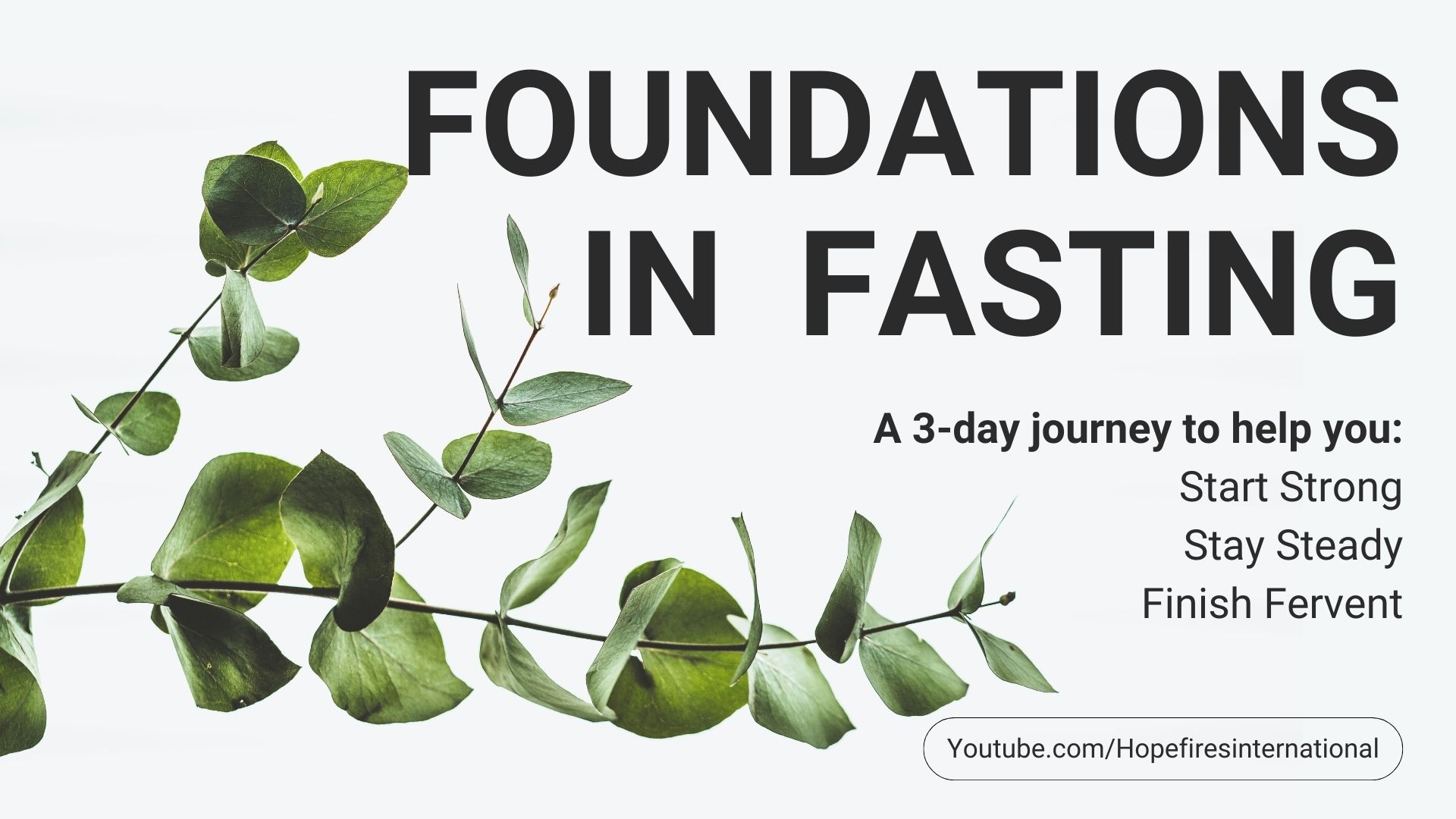 foundations in fasting