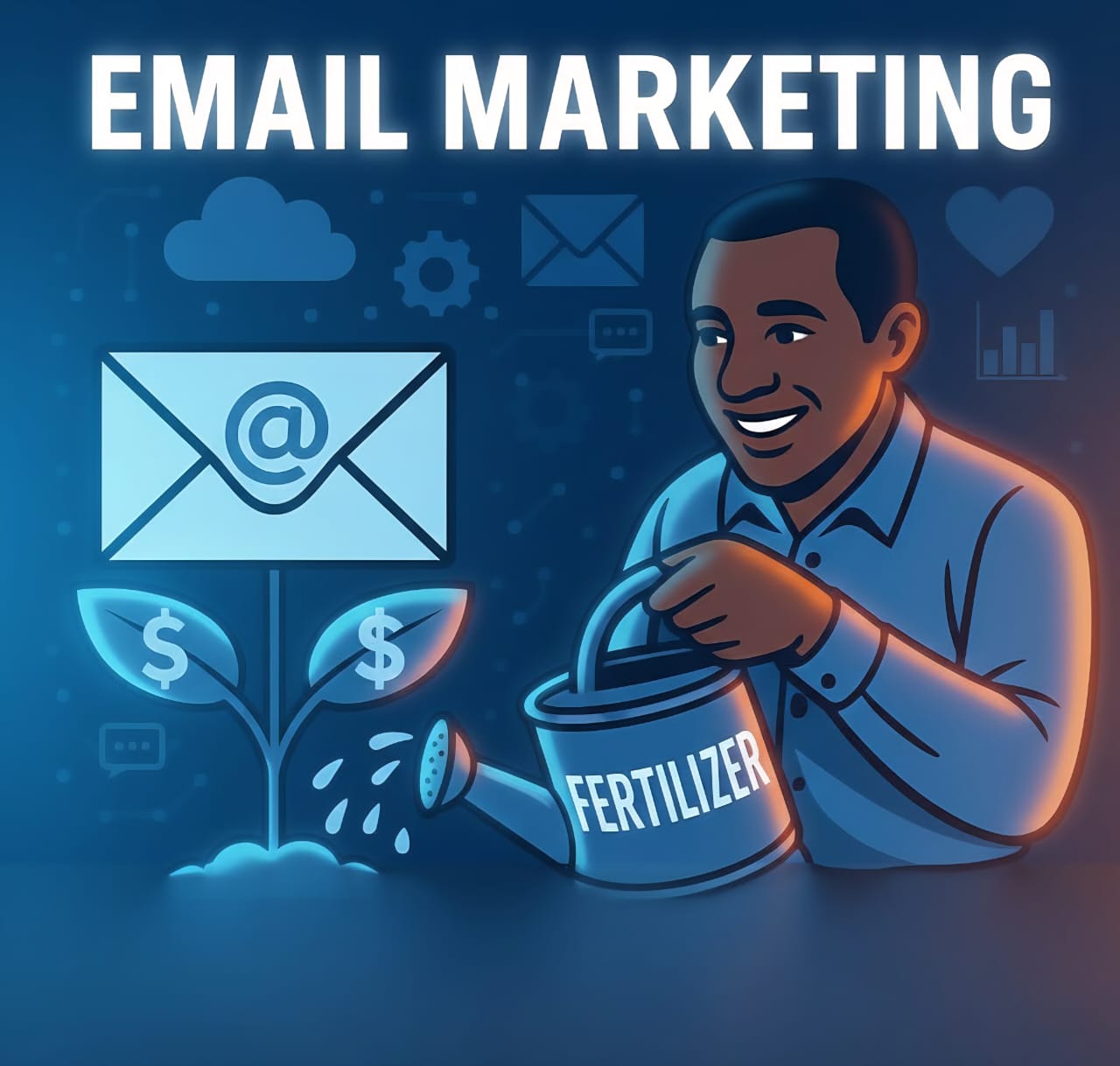 A blue and green spiral on a black background