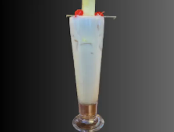 Tropical alcohol-free piña colada with coconut and pineapple, infused with chamomile for a relaxing, mellow vibe.