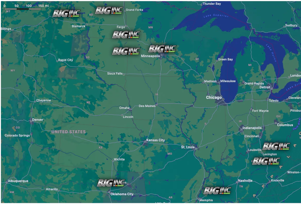 Big Inc Contracting Locations