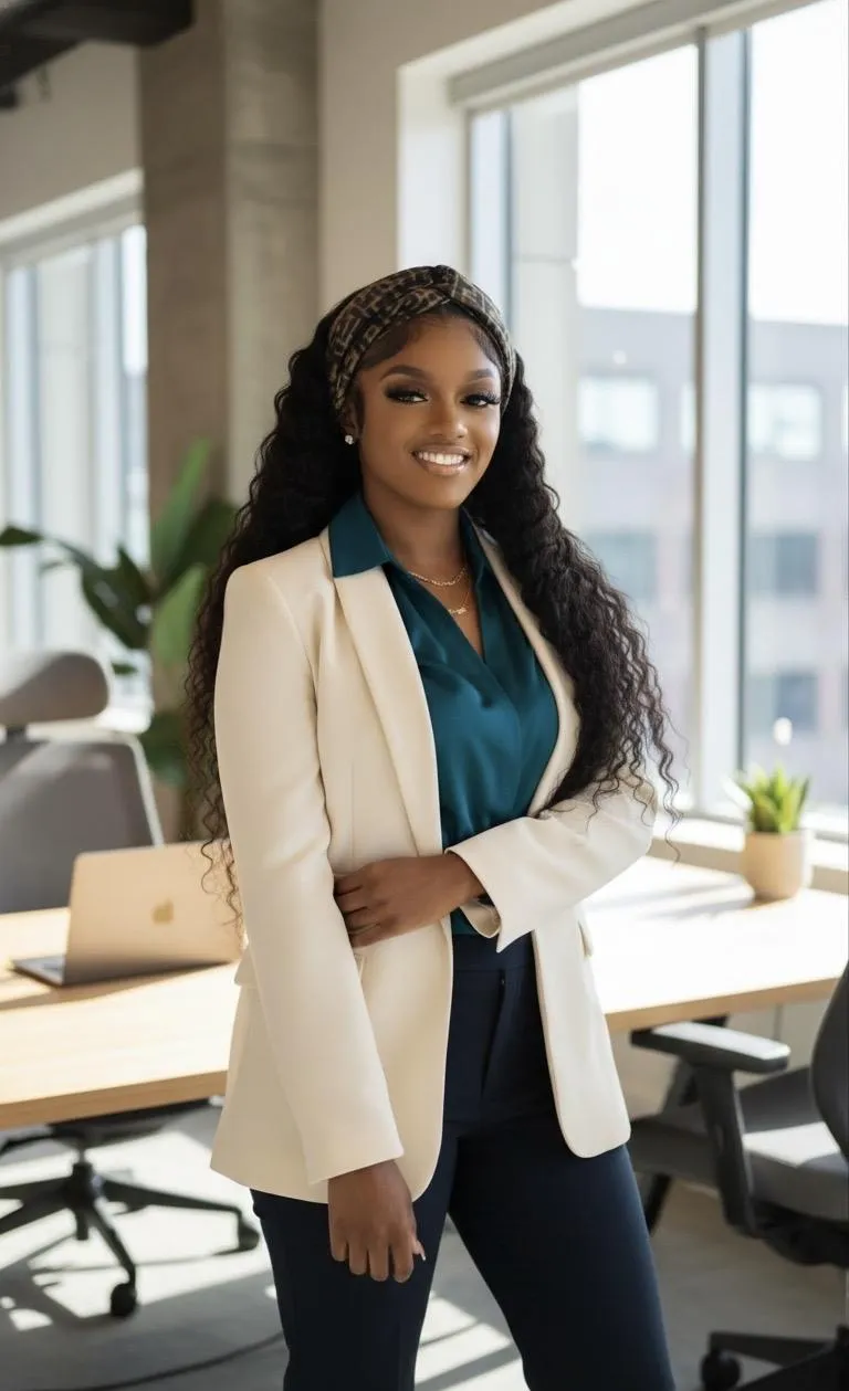 A person holding a cell phone in front of a laptop