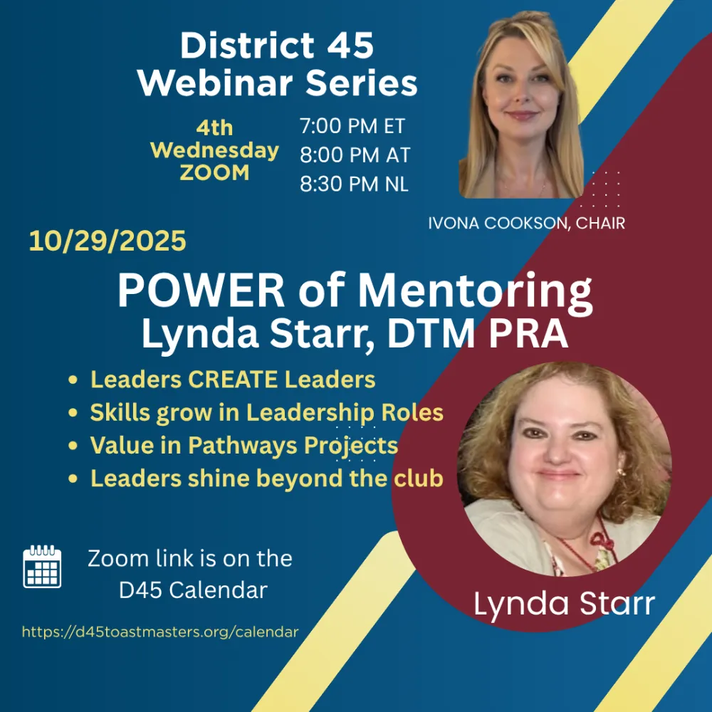 District 45 Webinar: Power of Mentoring