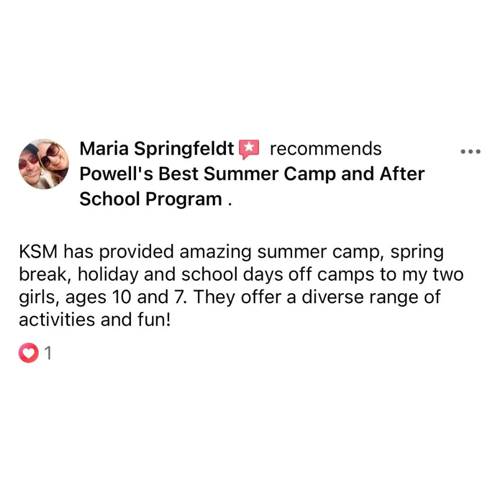 5 Star Review For KSM Youth Sports Summer Camp!