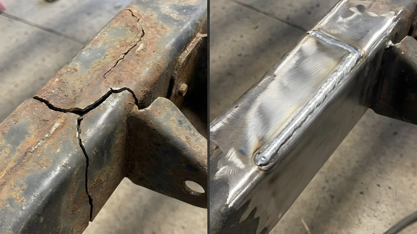 Before and After Frame Repair