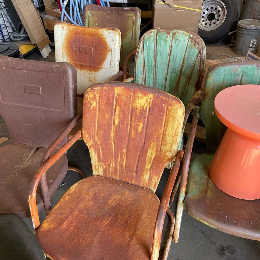 Before  Powder Coating Chair