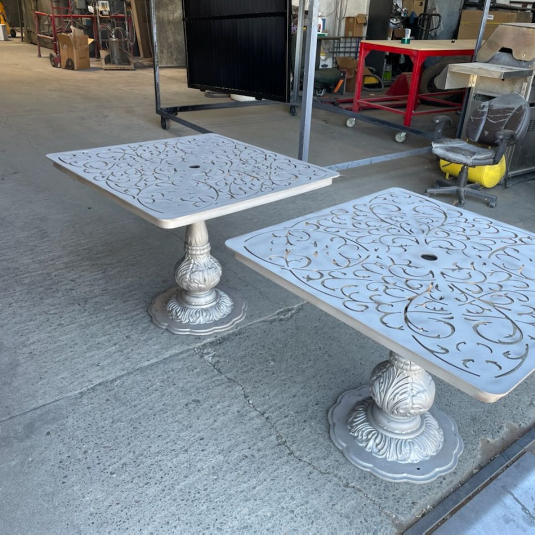 Before Powder Coating Table