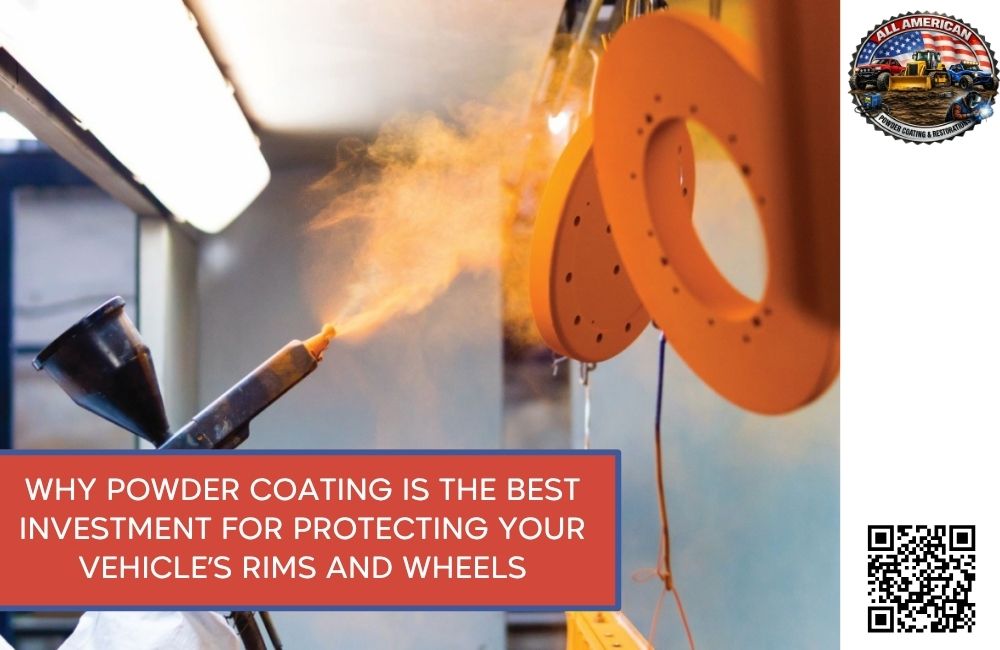 Powder coating, powder coating near me, powder coating service, automotive powder coating, metal restoration services, wheel powder coating