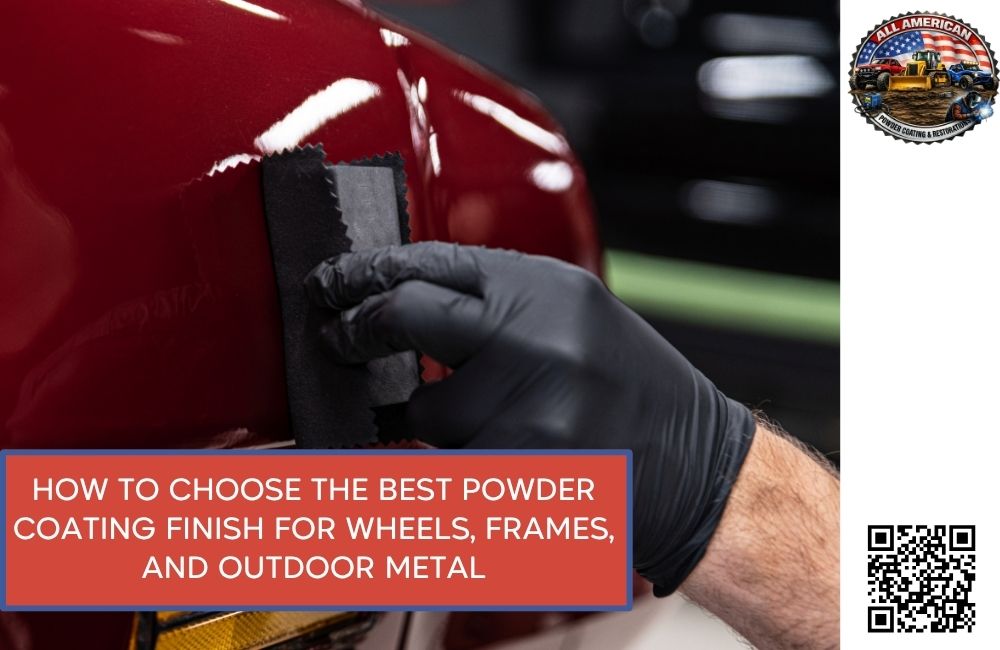 Powder coating, powder coating near me, powder coating service, automotive powder coating, metal restoration services, wheel powder coating