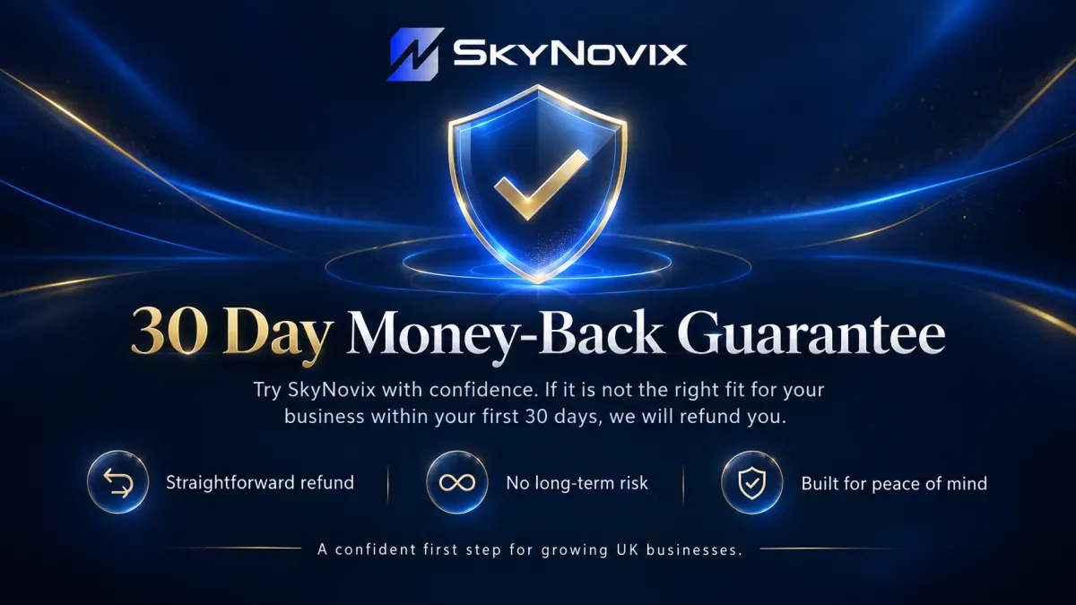 SkyNovix 30 day guarantee
