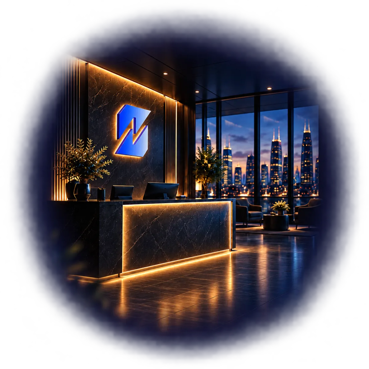 Front Skynovix reception desk