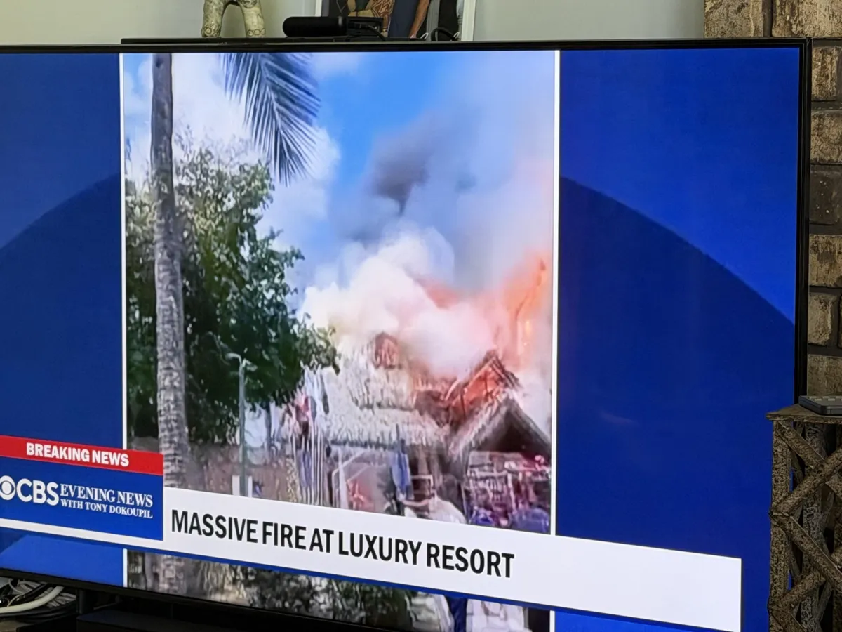 Luxury Resort Burning or Fake News