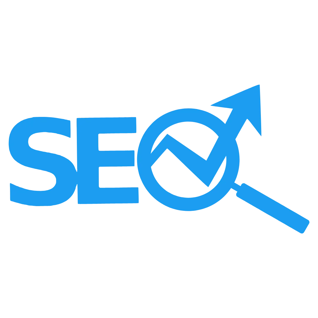SEO growth symbol with upward arrow and magnifying glass, representing advanced SEO services for digital marketing in Allen, TX.