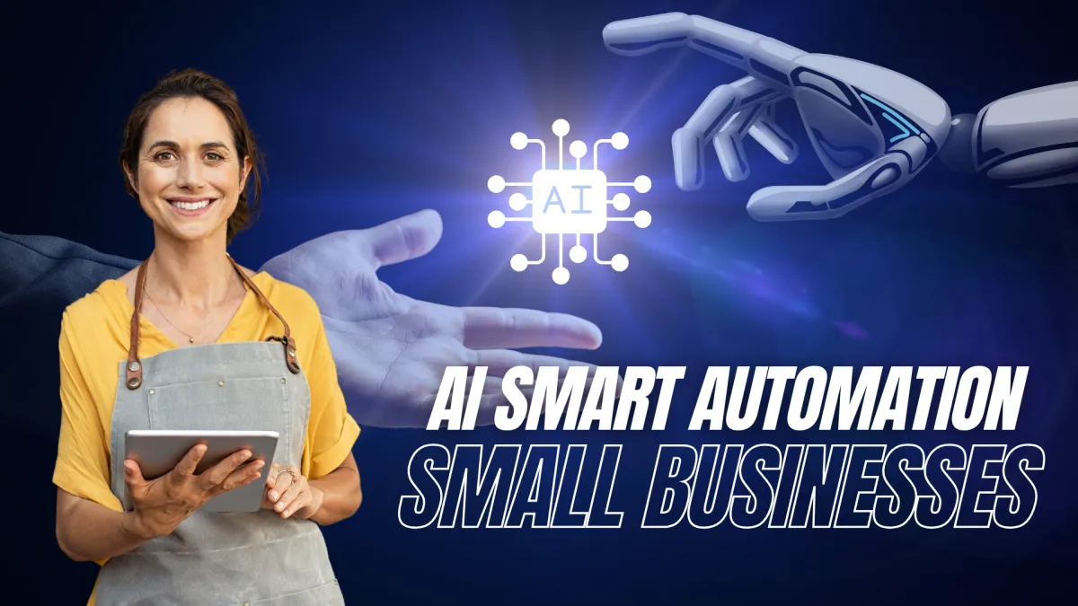 AI integration with employee, showcasing digital tools for customer engagement, automation, and business efficiency.