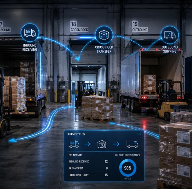Pallet Storage in a warehouse. 