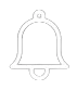 "Minimalist bell illustration representing mindfulness, calm energy, and spiritual awakening"