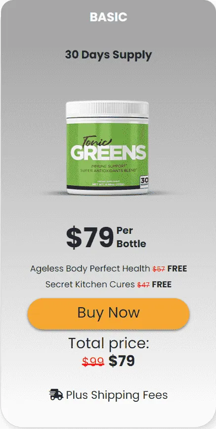 Order Tonic Greens 1 bottle