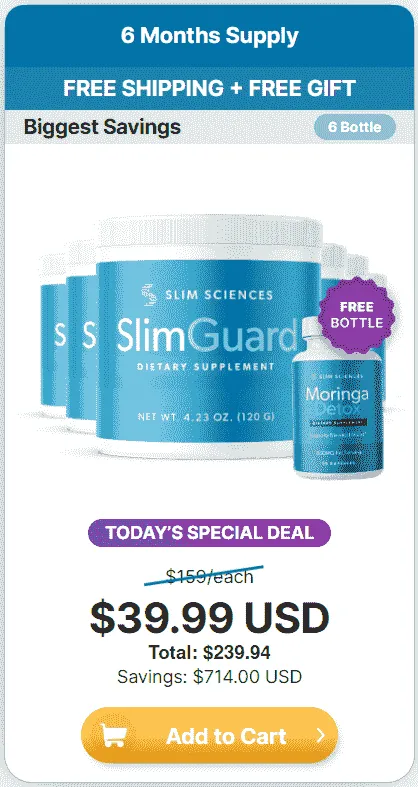 Order SlimGuard 6 bottles