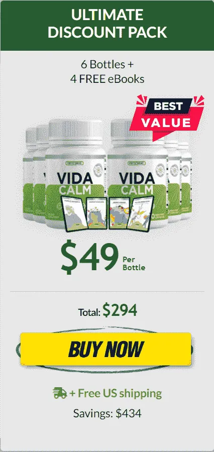 Order VidaCalm 6 bottles