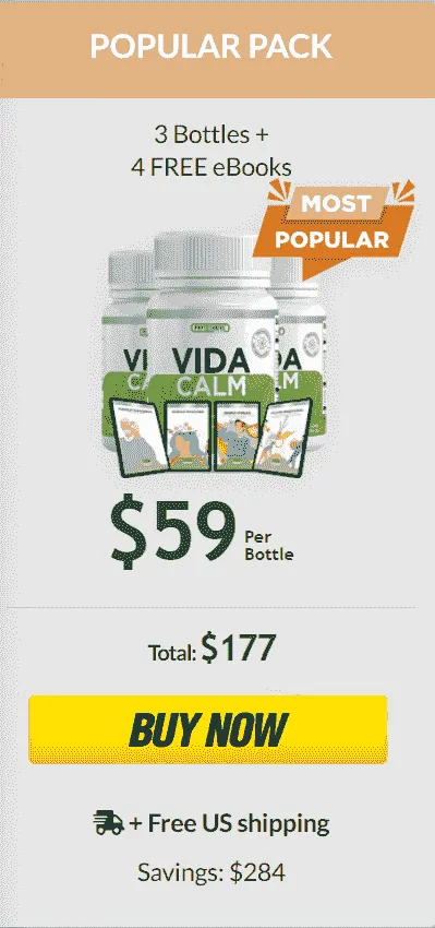 Order VidaCalm 3 bottles