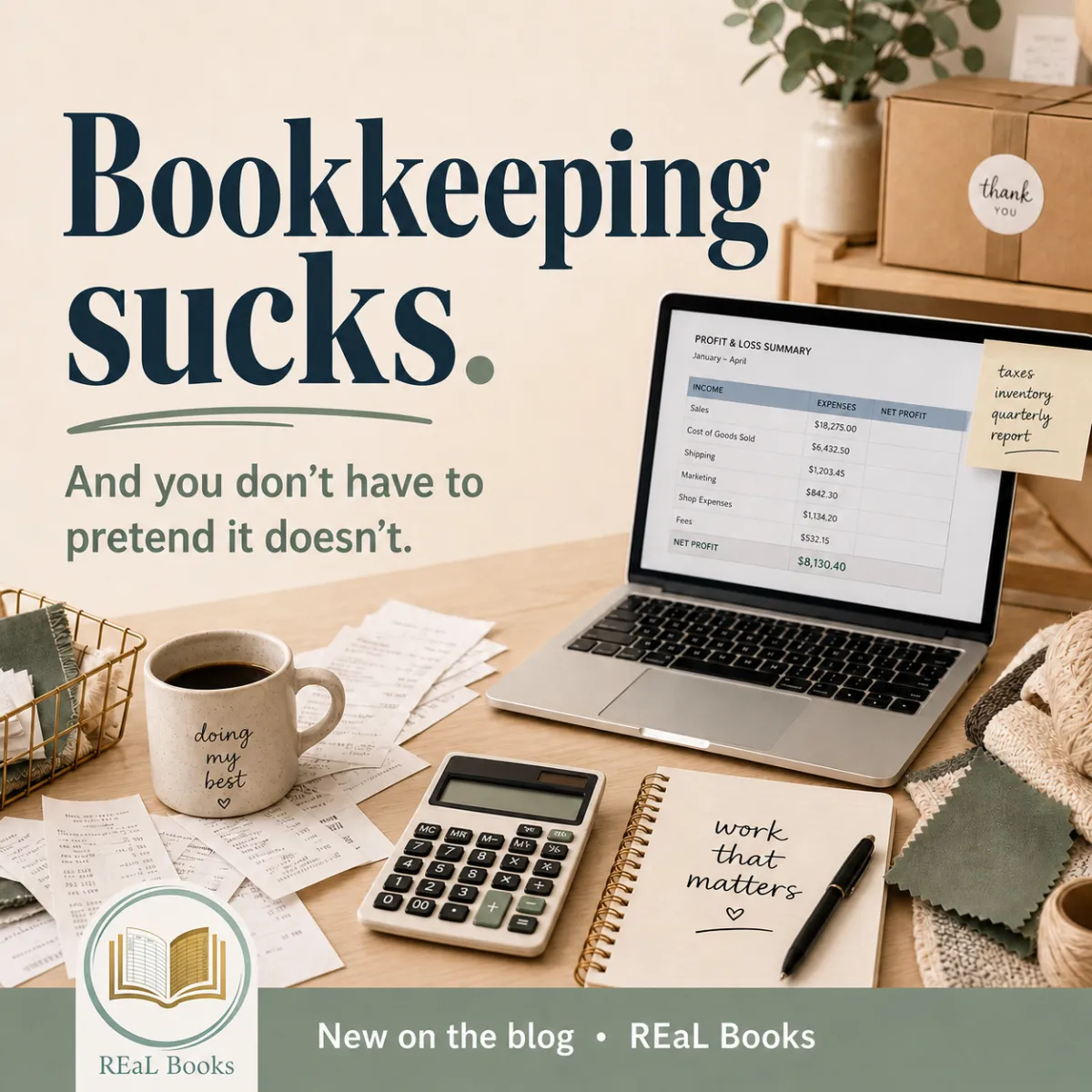Bookkeeping Sucks (And You Don’t Have to Pretend It Doesn’t)
