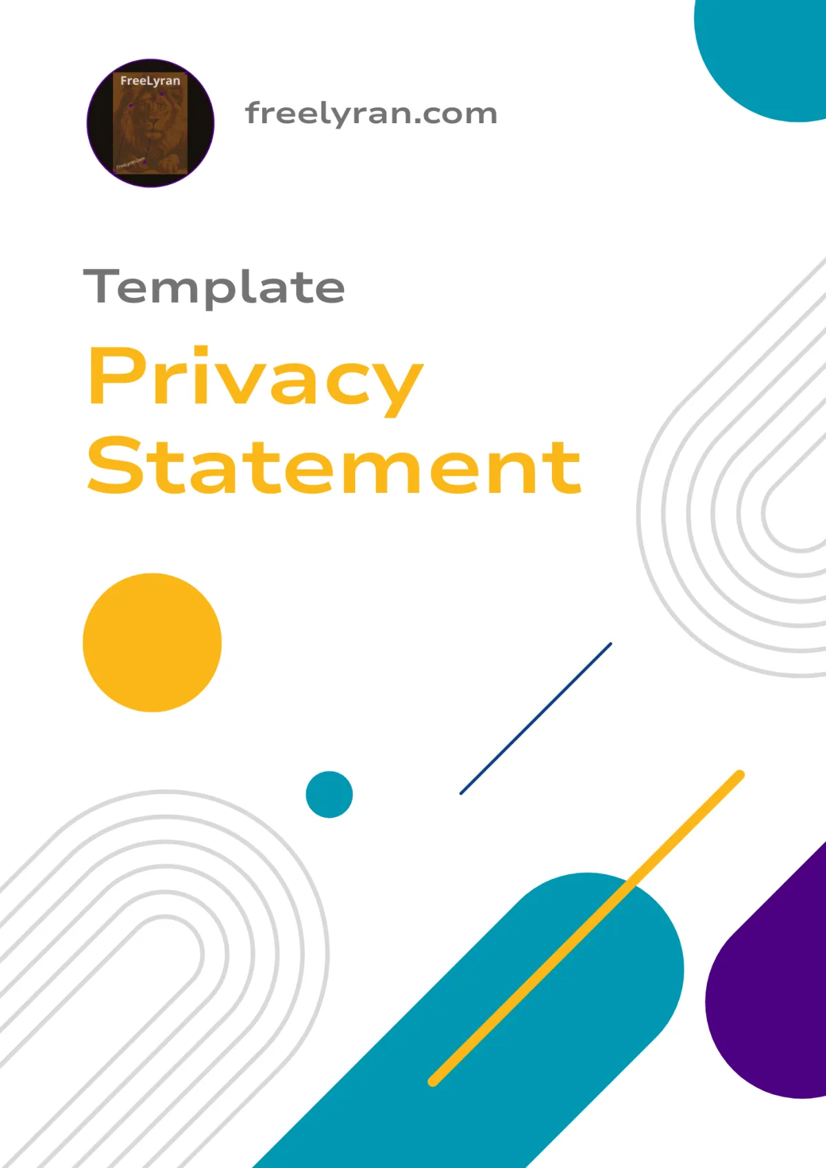 Privacy Statement template product media.