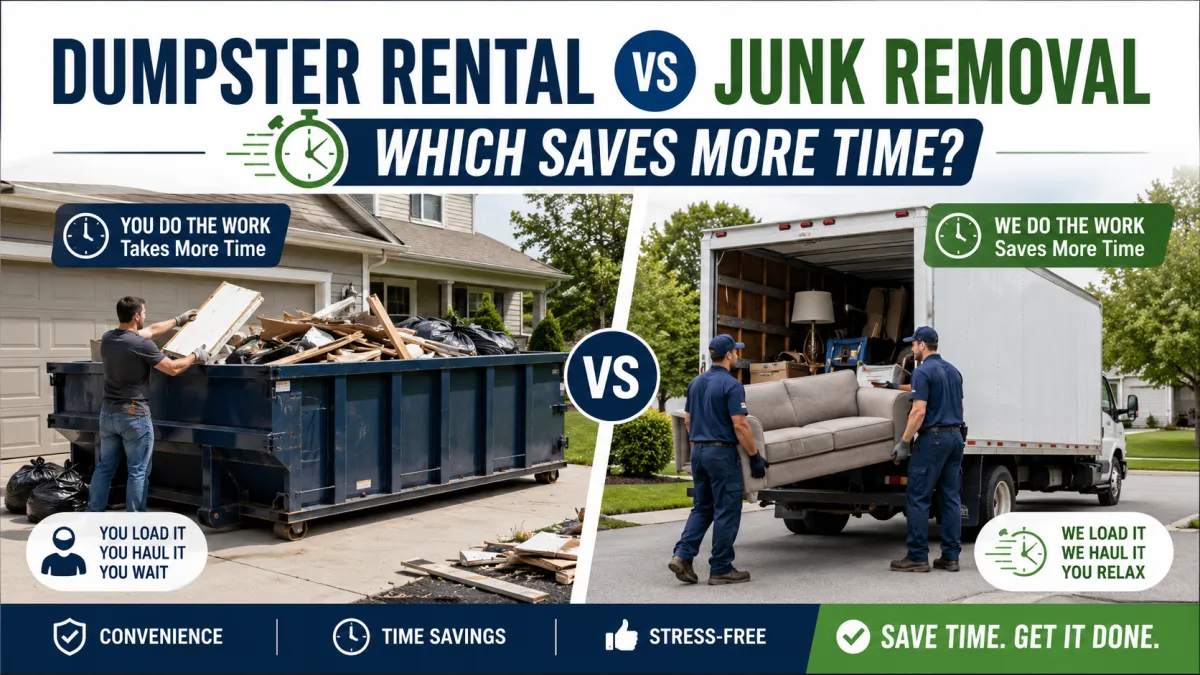 Dumpster Rental vs Junk Removal: Which Saves More Time?