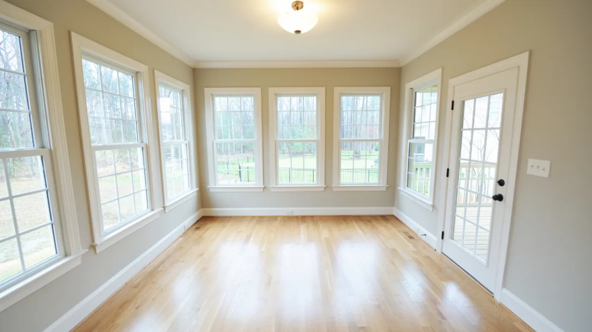 Completed sunroom addition in Abbeville