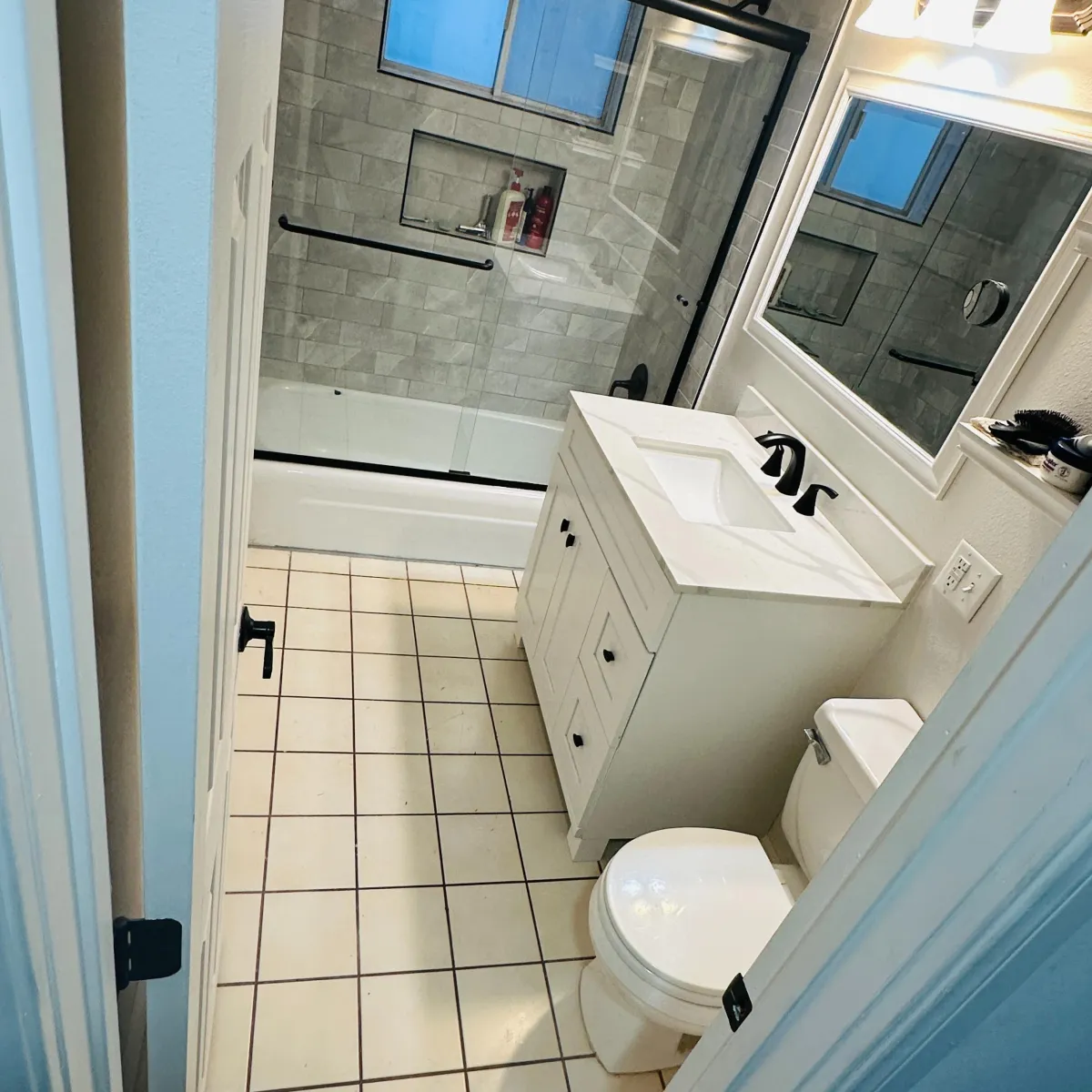 full remodeled bathroom we have done