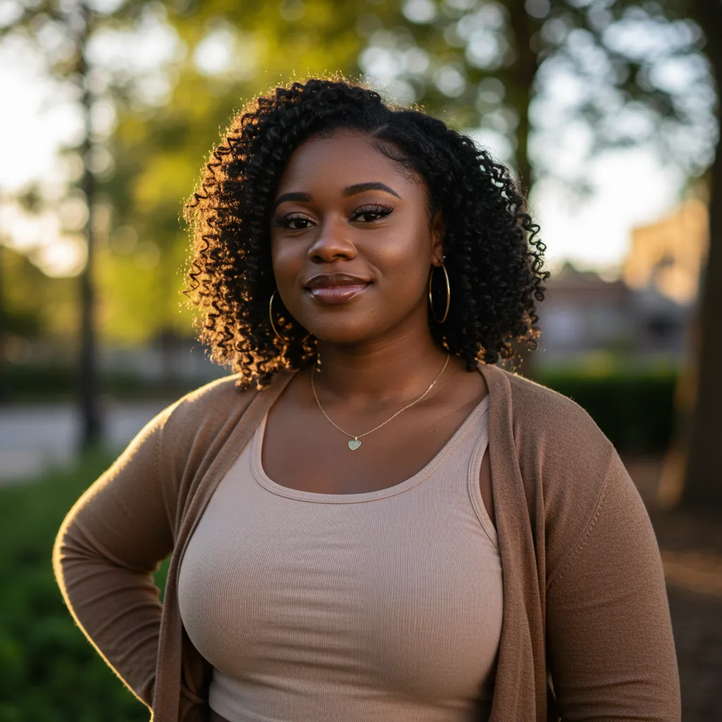 photo of woman holding white and black paper bags