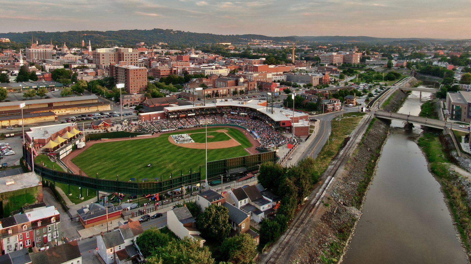 What Is a Night at WellSpan Park Like? The York Revolution from Above