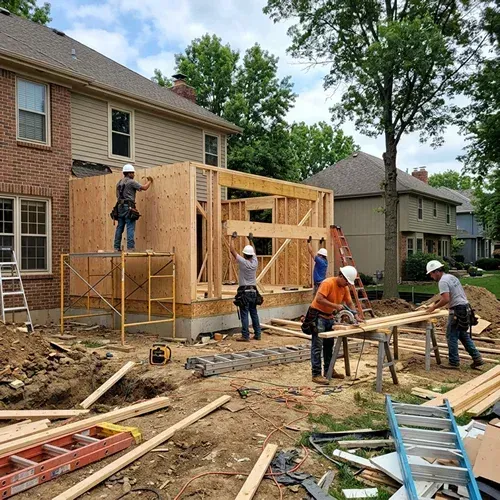 Home builder in Olathe, KS managing custom home additions and expansions.