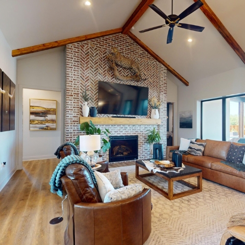 Newly completed and furnished ICF home on 121st st, for energy efficient home construction in olathe kansas