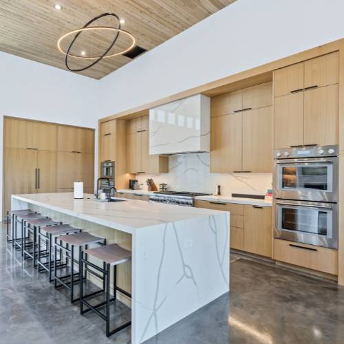 new open plan kitchen in custom luxury home in olathe ks