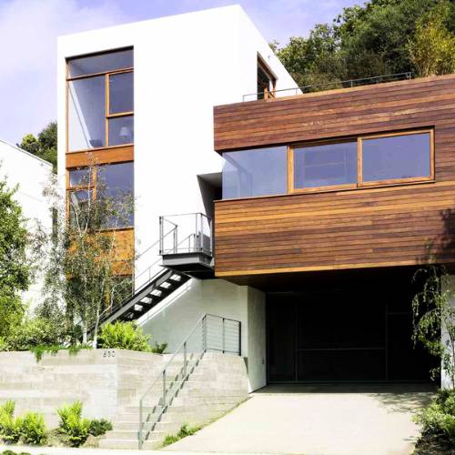 new square house with triple stair build,  for new home design & planning olathe ks