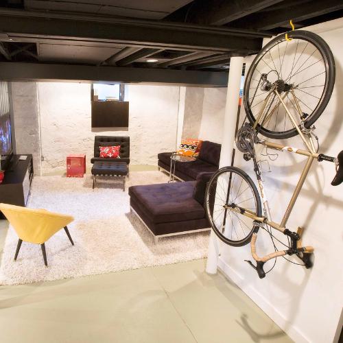 newly completed basement remodel with carpe and fireplace, for basement finishing contractor olathe ks