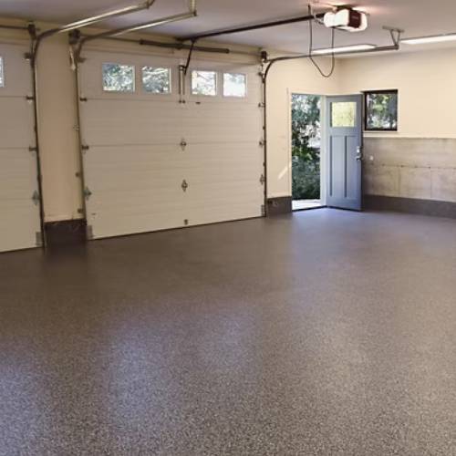 epoxy sealed floor on detached garage, for custom home additions & expansions olathe ks.