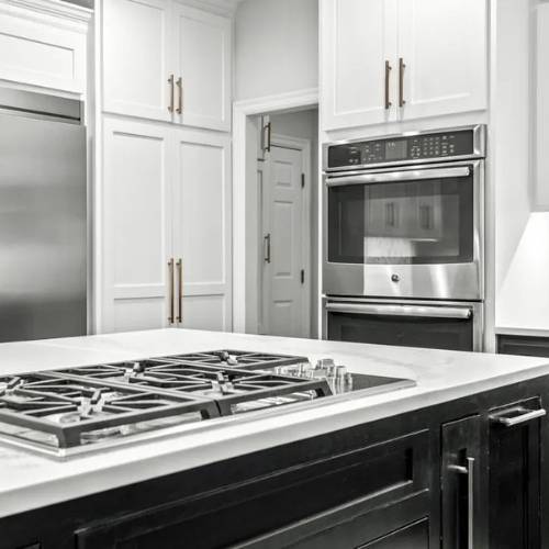 newly remodeled kitchen with stainless steel appliances, for General Contracting & Interior Remodeling Olathe KS