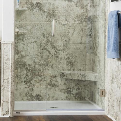 tub to shower conversion done in a luxury home in olathe ks