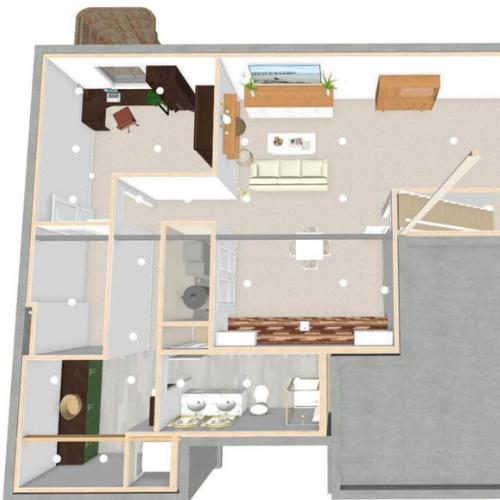 sample basement layout, for basement design & planning in olathe, ks.