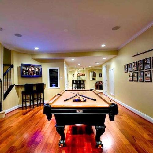 basement remodeled into a game room, , for basement remodeling & renovation in olathe, ks.