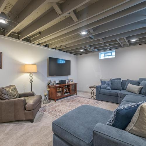 basement remodeled into a den, for basement remodeling & renovation in olathe, ks.