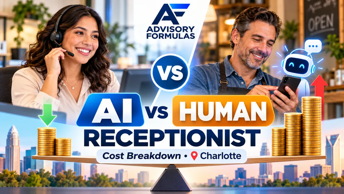 AI vs Human Receptionist — Cost Breakdown for Charlotte Small Business