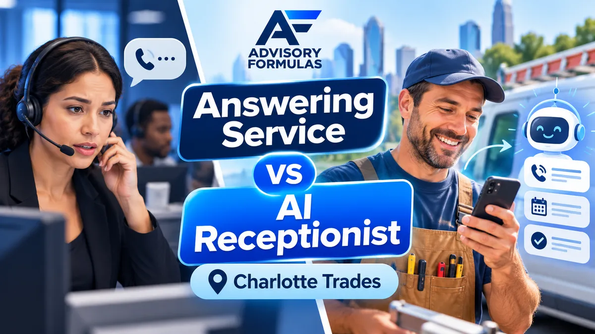 Answering Service vs AI Receptionist: What Charlotte Trades Need to Know