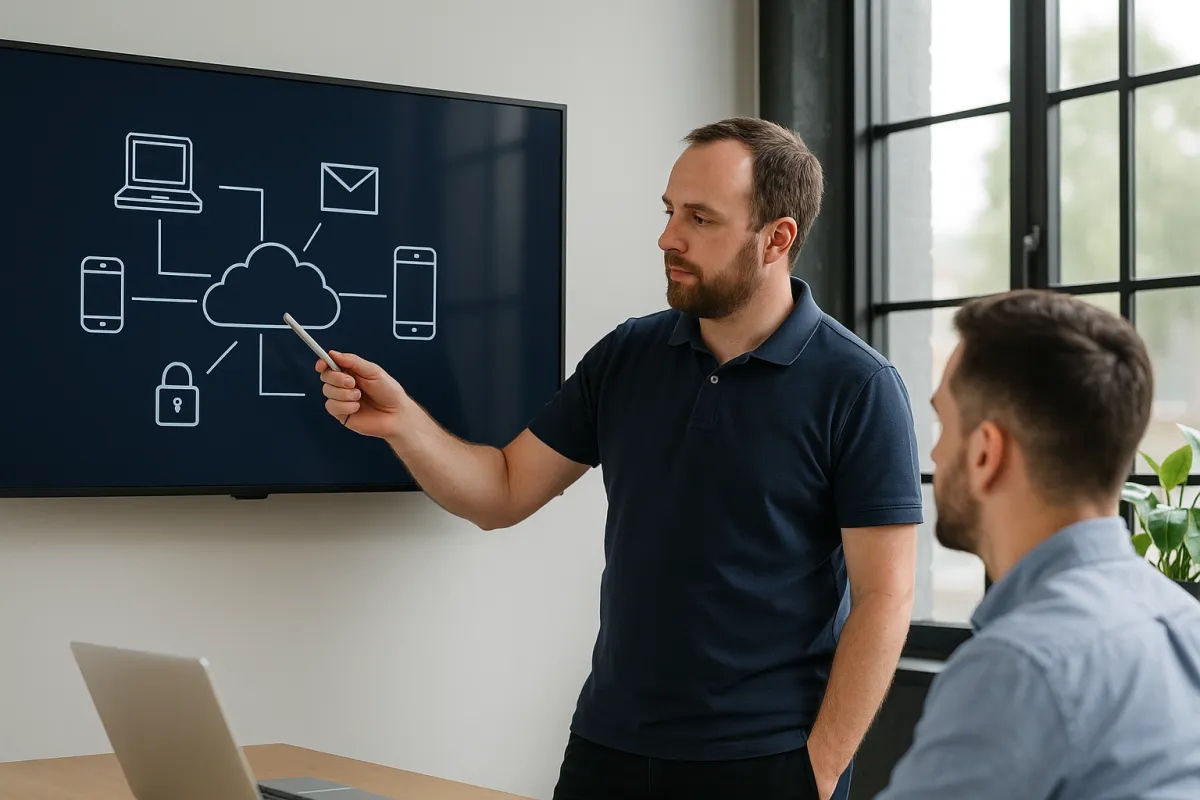 Servable® Managed IT Support keeps your technology stable, secure, and ready for work. We combine proactive monitoring, fast response, and clear advice so your people can Get on with IT®.