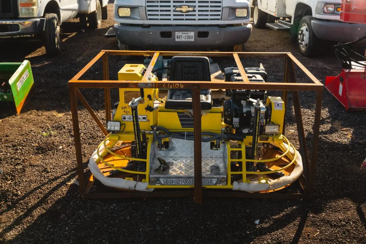 Ride on power trowel machine – ATEX Rentals Laredo