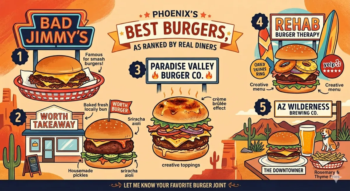 5 Highest-Rated Burger Joints in Phoenix, AZ | Best Burgers 2025