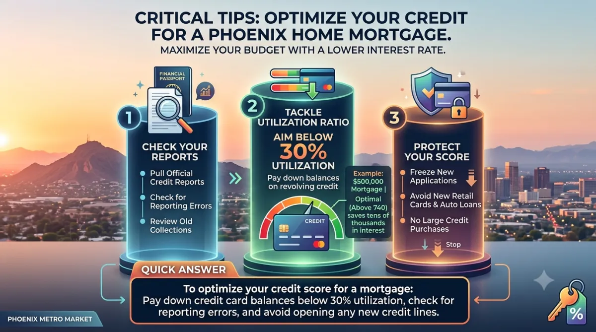 Credit Check: How to Optimize Your Score Before Buying a Phoenix Home
