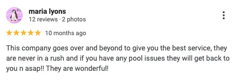 swimming pool service