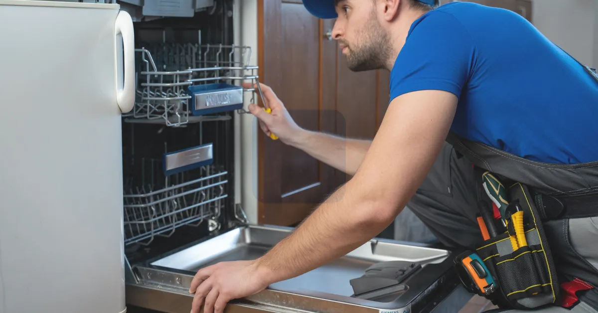 Steel cables and beams against a blue sky