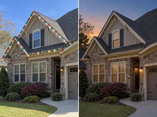Christmas Light Removal in Woodstock